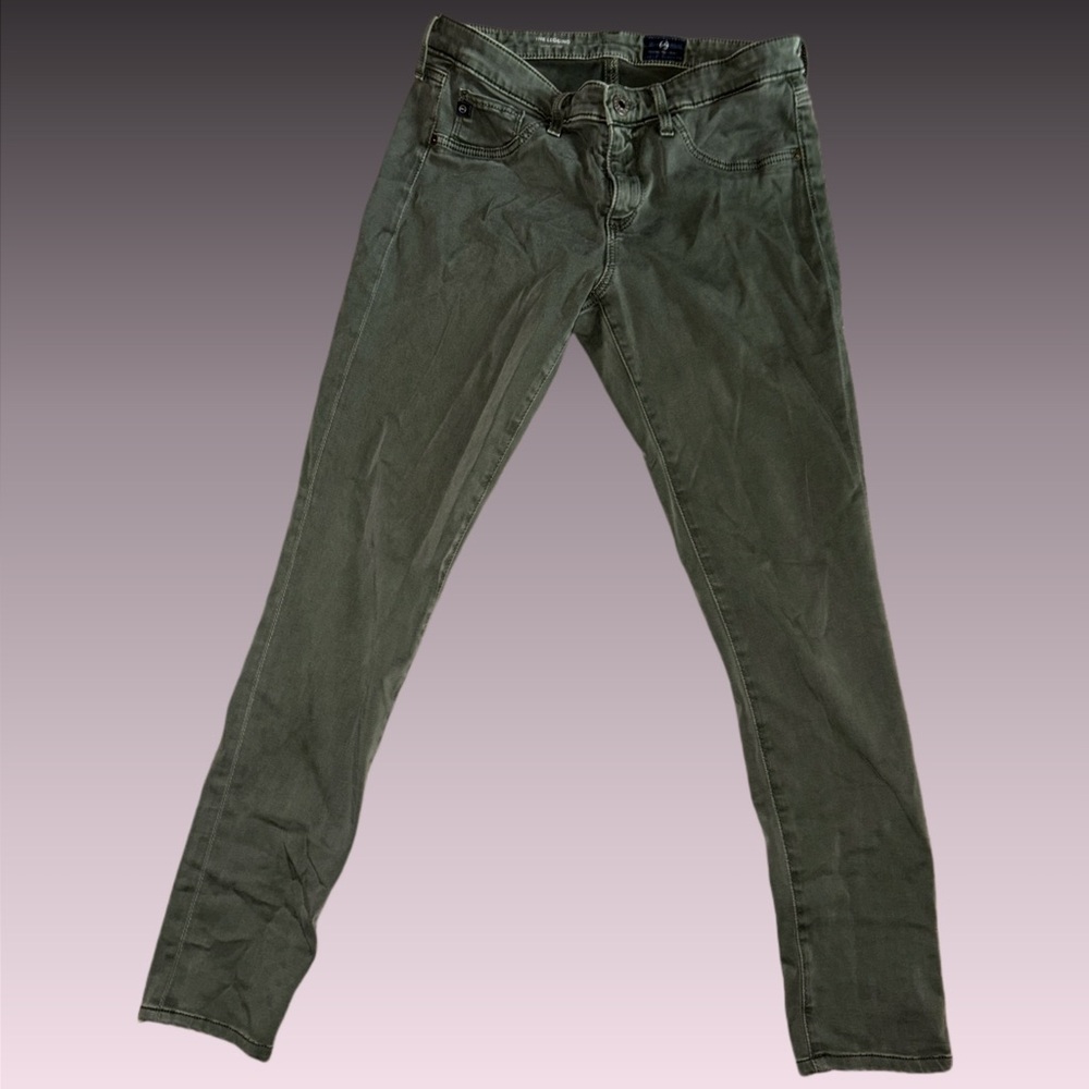 Olive Green  AG Skinny Jeans size 27 R